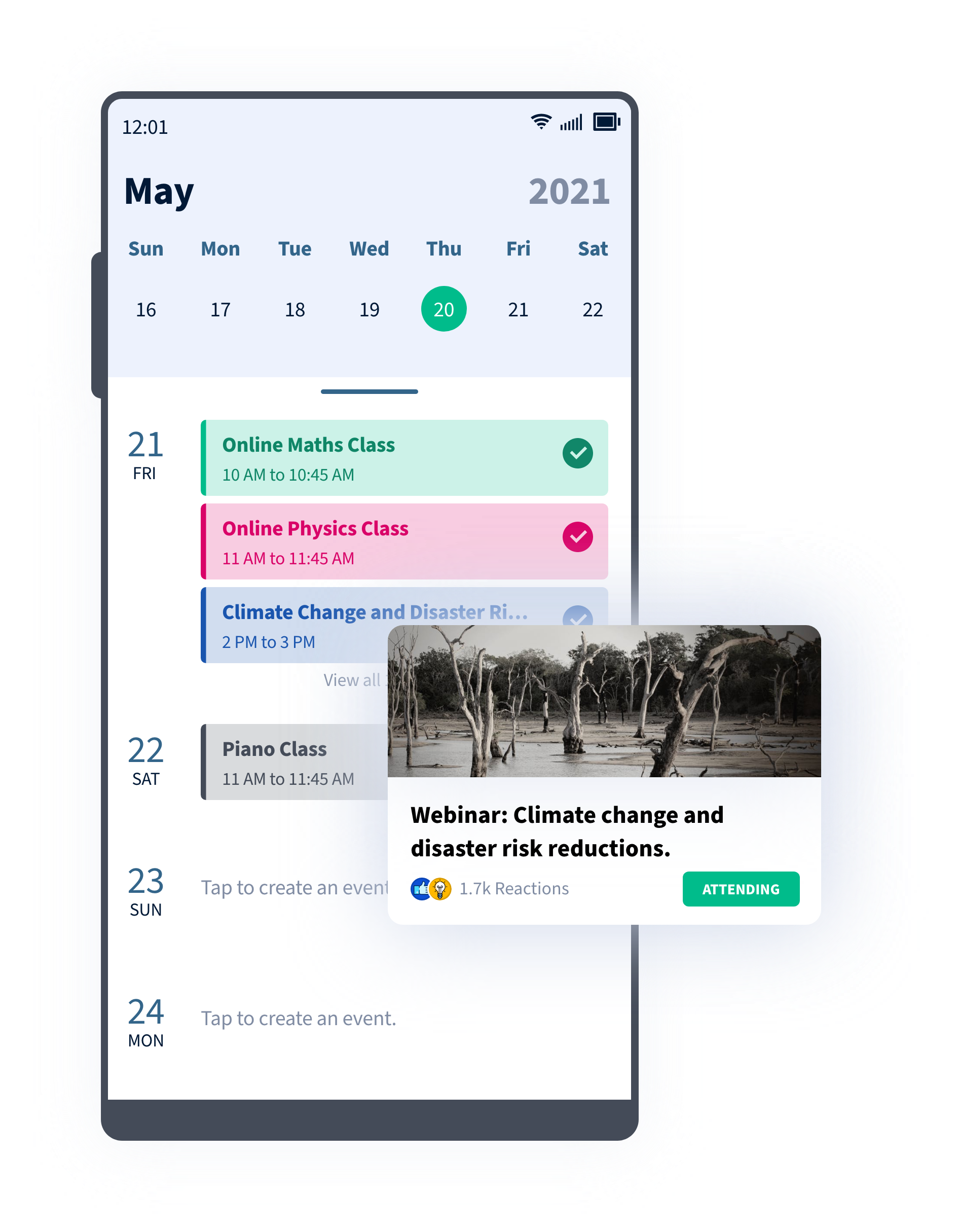Palmnote Calendar