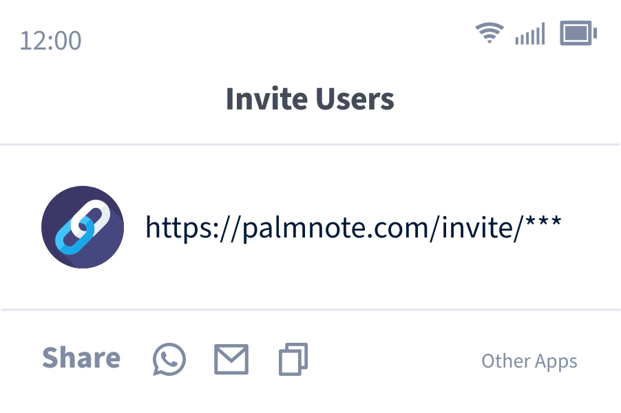 Palmnote Invite Members